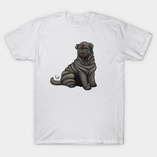 Dog - Chinese Shar-Pei - Black T-Shirt